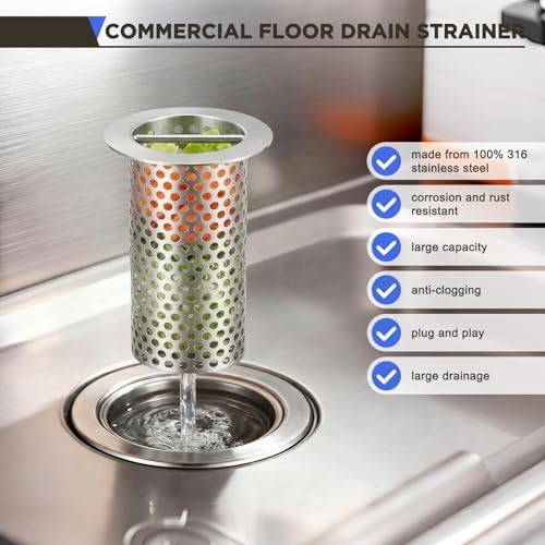 1 Pcs Commercial Floor Drain Strainer - Image 3