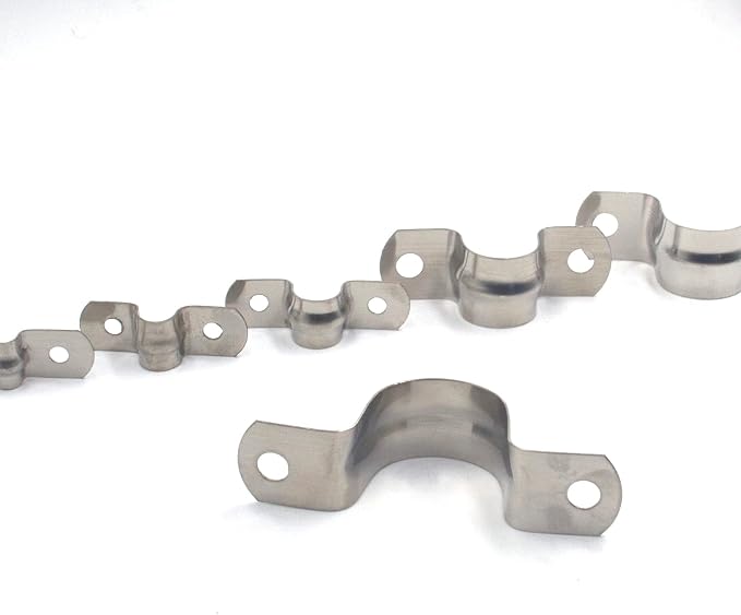 ISPINNER 100pcs Stainless Steel Rigid Pipe Strap Assortment Kit, 2 Holes Cable - Image 5