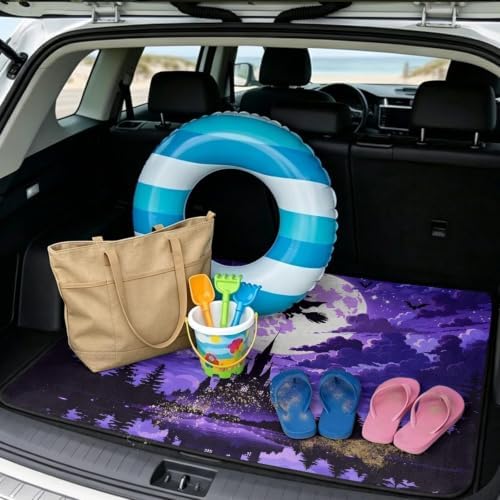 Purple Witch Castle Trunk Mat Universal Waterproof Cargo Liner Heavy Duty - Image 2