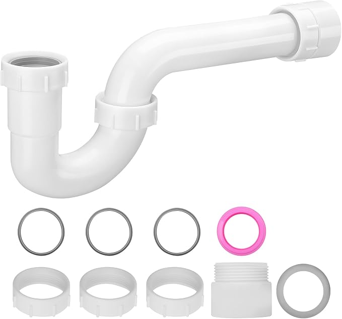 VEVOR P-Trap, 1-1/2 Inch P Trap Sink Drain Pipe Kit by VEVOR