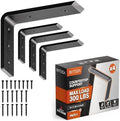BATODA 8” Countertop Support Steel Brackets, Heavy Duty L Bracket by BATODA