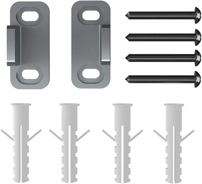 JUBEST Silver Aluminum Floor Guide, Floor Mounted Sliding Barn Door Hardware - Image 7