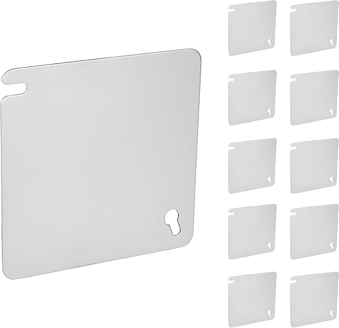 Select 10 Pack Blank Cover 4" Square Plaster Ring Mud Ring, Wall Plate Cover - Image 2