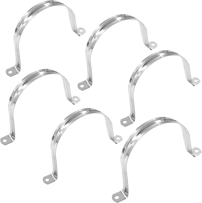 Biaungdo M100 Rigid Pipe Strap, 4 Inch Stainless Steel, U Bracket Pipe Clamps - Image 2
