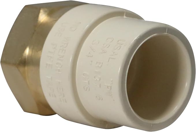 XFITTING CPVC Transition Coupling, 3/4 inch CPVC x 3/4 inch FNPT - Image 4