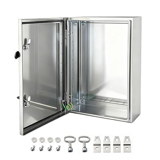 Yongchen Electrical Enclosure 24x24x12 Inch 304 Stainless Steel Enclosure IP66 by YcXingnon