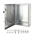 Electrical Enclosure 24x16x12, 304 Stainless Steel Enclosure IP66 Waterproof by YcXingnon