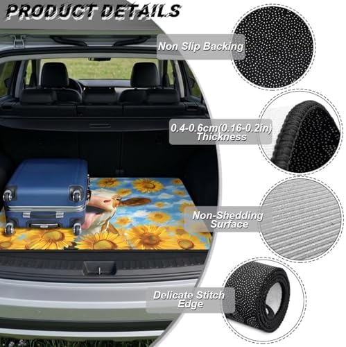 Cow Sunflower Heavy Duty Trunk Mat 29"x39" - Image 6