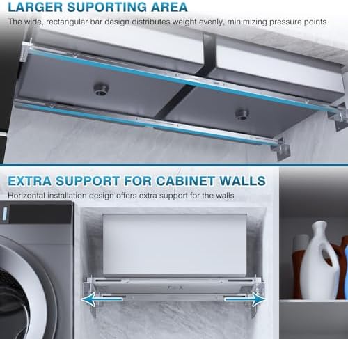 IRONWALLS Under Mount Sink Brackets Adjustable 24"-59" - Image 5