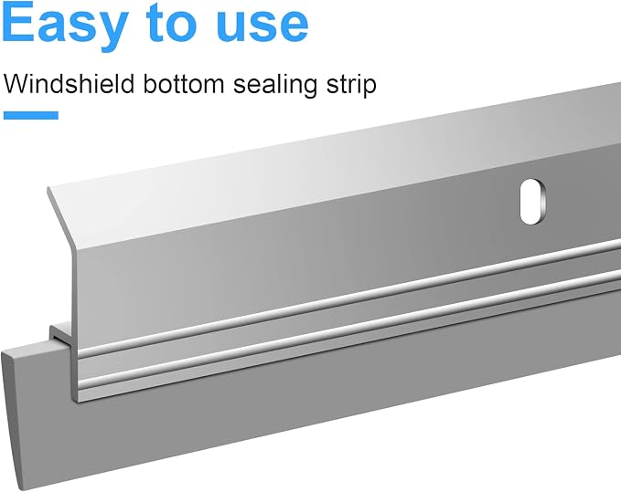 2 Rolls 37 Inch Storm Door Bottom Replacement Insert Y Shaped Sweep Silicone - Image 4