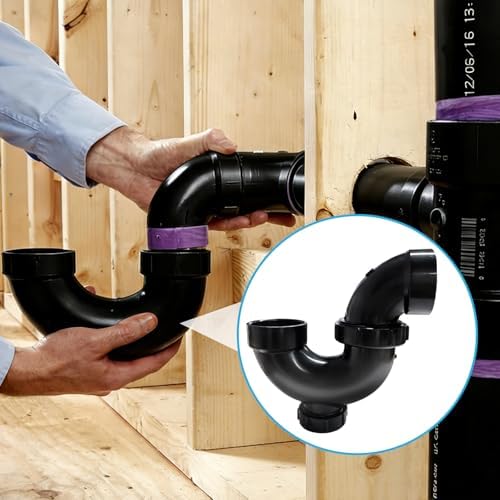 Lesso Inch ABS P-Trap – HUB x HUB x Cleanout - Image 7