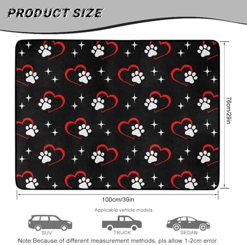 Red Heart Paw Heavy Duty Trunk Mat 29"x39" - Image 7