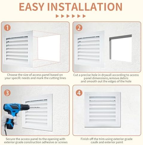 12 x 12 Inch Access Panel for Drywall - Image 7