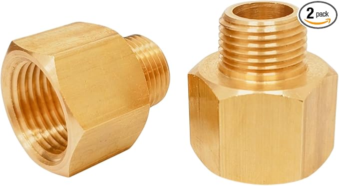 1/2 Inch NPT Female x 3/8 Inch NPT Male, Brass Reducer | to, Adapter Extension by TTANYAHARDWARE