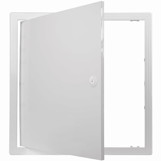 18" x 18" White ABS Plastic Plumbing Access Panel - Image 8