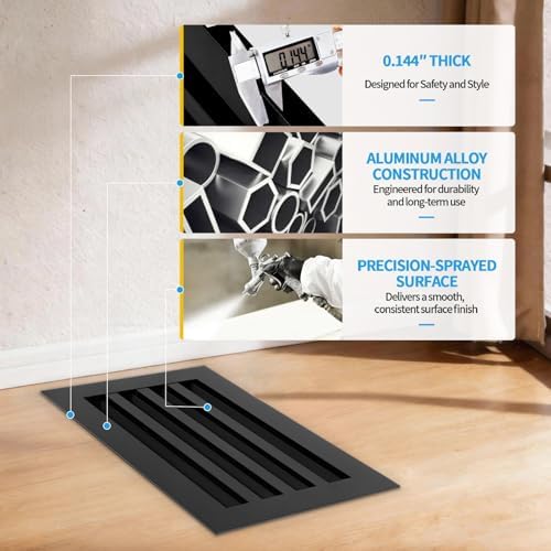 14x8 Modern AC Vent Cover, Decorative Air Vent Register Grille - Image 5