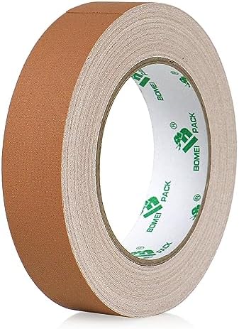 BOMEI PACK Brown Gaffer Tape, Matte Non-Reflective, 1inch x 30yds No Residue by BOMEIPACK