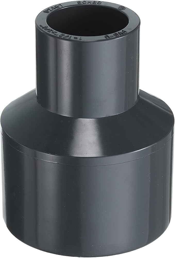 HARFINGTON PVC Reducing Coupling 1-1/2 x 3/4" Increaser/Reducer Coupling Pipe by HARFINGTON