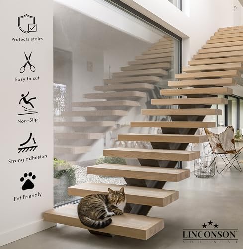 linconson | 4” x 40” | Clear Slip Resistant Stairs Tread Grip Tape Anti Slip - Image 3