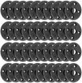 1/2" Heavy Duty Black Floor Flange, 40 Pack Malleable iron Pipe Flange by HomeTZH