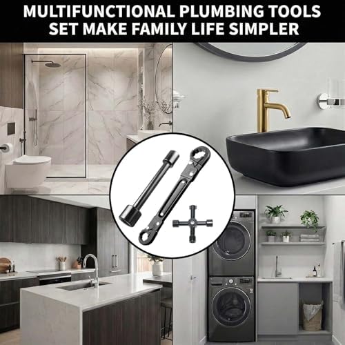 Angle Stop Wrench Kit 3-Piece — 15/16" & 5/8" Plumber Tool + Bonus... - Image 6