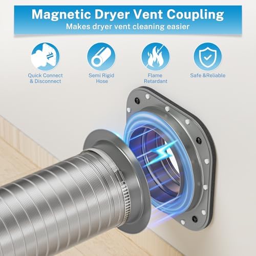 Hon&Guan Magnetic Dryer Vent Coupling Connector Kit DV180 - Image 2
