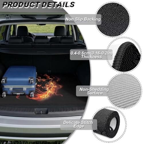 Fire Wolf Waterproof Car Trunk Mat 29"x39" - Image 6