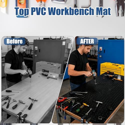 48" x 17" Workbench Mat，PVC Work Bench Mat Top - Image 5