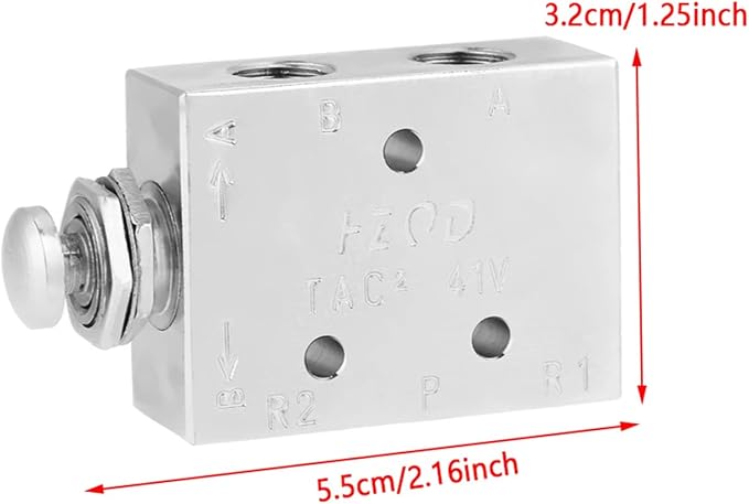 KIMISS Pneumatic Toggle Valve, Durable 2 Position Control | CNC precision - Image 5