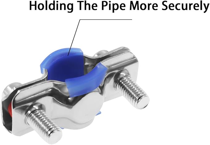 Adjustable Pipe Bracket Clamp, Heavy Duty Split Ring Hanger, TTZEZE SUS304 Wall - Image 7