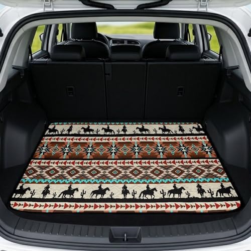 ELEQIN Car Cargo Liner Non Slip Backing Cargo Mat Rear Trunk Liner Western by ELEQIN