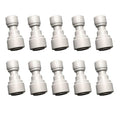Malida 1/4inch Tube to 3/8inch Tube push fit straight quick connect by MALIDA
