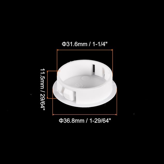 uxcell 1-1/4" Plastic Hole Plugs - Image 2