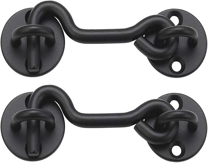 4" Privacy Hook and Eye Gate Door Latch by Raswik