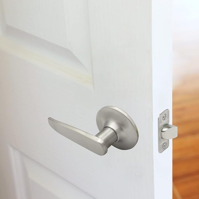 Design House Pro Series Passage Door Latch, Satin Nickel - Image 3