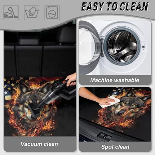 Fire Wolf Flag Universal Moving Trunk Mat 29"x39" – Heavy Duty Waterproof Cargo - Image 5