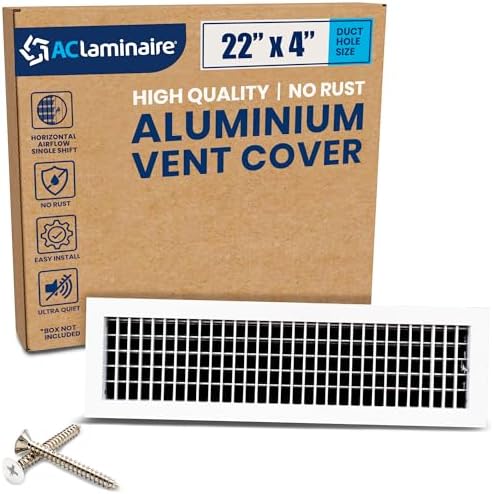 22" x 4" Duct Hole Adjustable Vent Cover by ACLAMINAIRE
