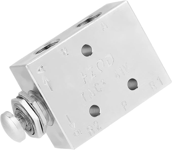 Fabater TAC2-41P 2 Position 3 Way Air Pneumatic Knob Control ONOFF Toggle Valve - Image 4