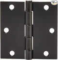 Amazon Basics Interior Door Hinges, 3.5 x 3.5 Inch, Matte Black by AmazonBasics