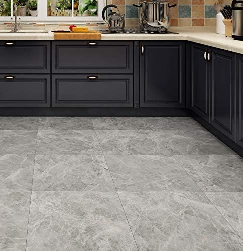 Livelynine Peel and Stick Floor Tile Waterproof 12X12 Grey Concrete Vinyl - Image 3