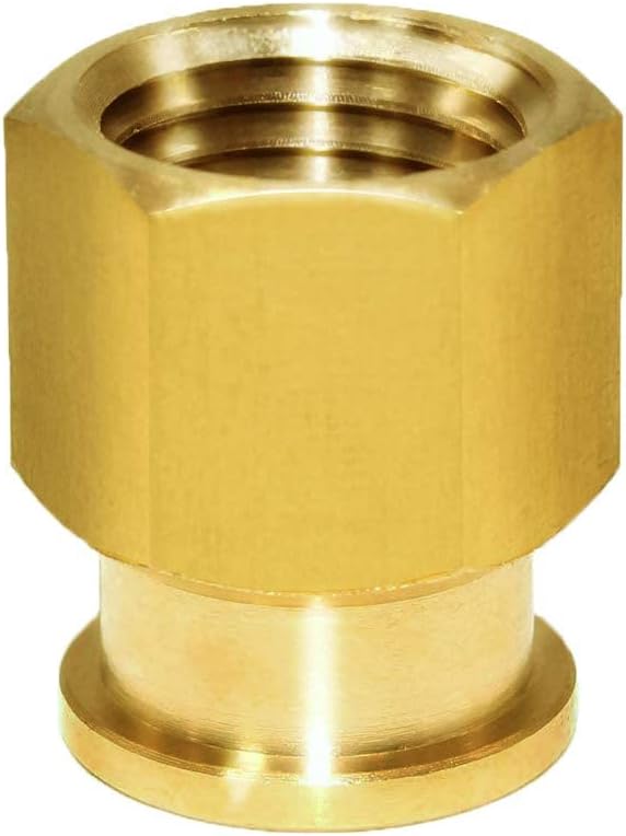 Joywayus Brass Reducer Reducing Coupling 1/4" NPT Female x 1/8" NPT Female Pipe - Image 5