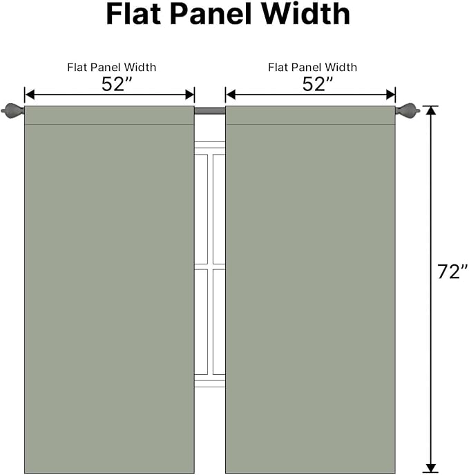 H.VERSAILTEX Blackout Curtains Thermal Insulated Window Treatment Panels Room - Image 7