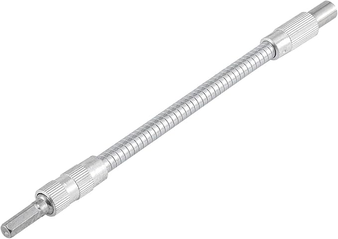 1 Pcs Mixed Drive Flexible Socket Extension Bar Adapter -200mm, 6.35mm Alloy by HOHXEN