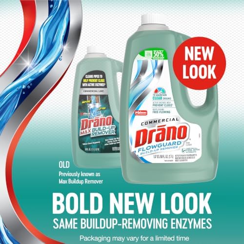 Drano Max FlowGuard Build-Up Remover, Enzyme Drain Cleaner - Image 3