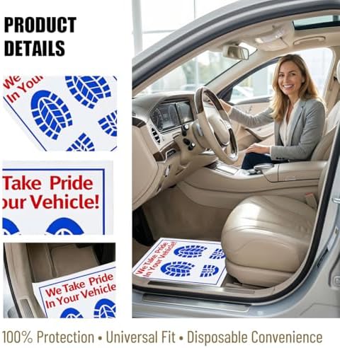50PCS 16 x 20 Car Paper Floor Mat, Disposable Kraft Paper Vehicle Floor Foot - Image 3