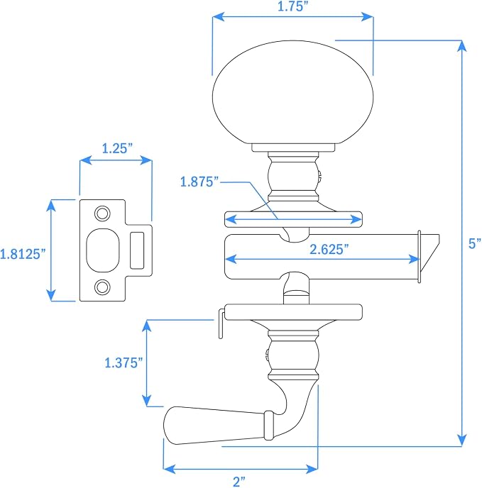 Nuk3y Storm Series Solid Brass Screen Storm Door Latch - Image 3