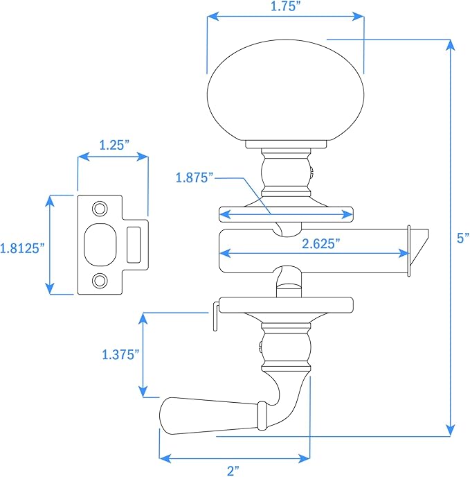 Nuk3y Storm Series Solid Brass Screen Storm Door Latch - Image 3