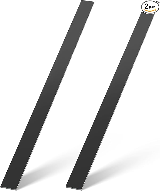 Blulu 2 Pcs 48" x 2" x 3/16" Hot Rolled Steel Flat Bar Solid Flat in Steel by Blulu