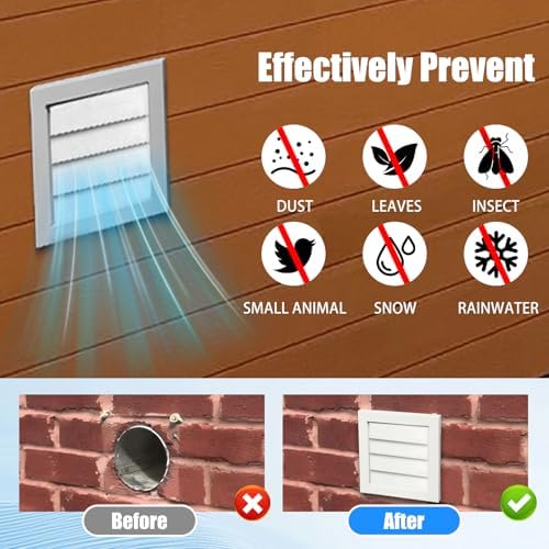 4 Inch Dryer Vent Flap Replacements - Image 5
