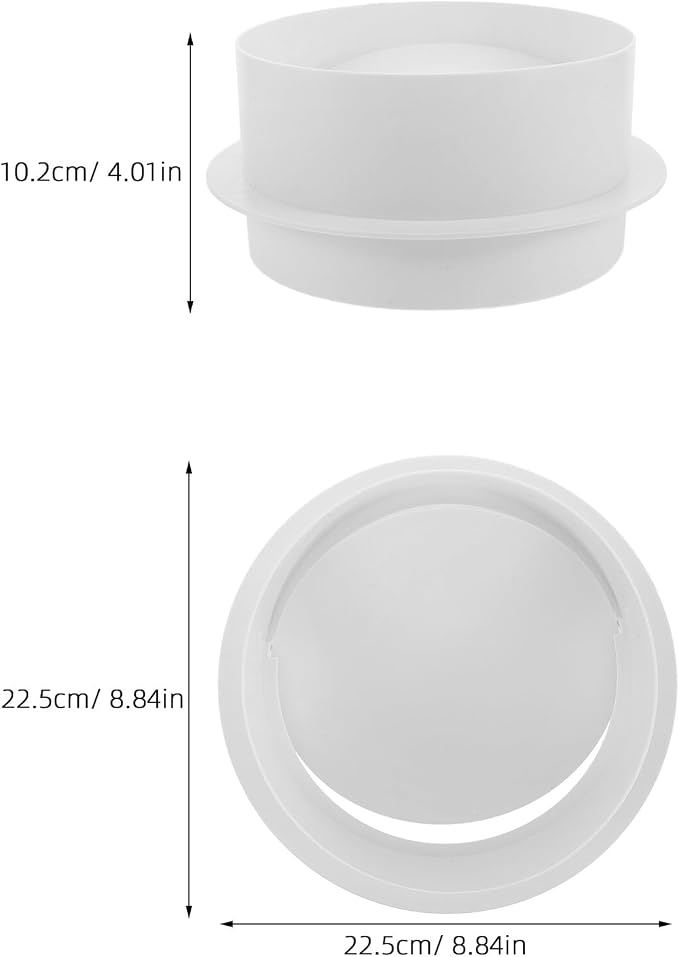 KOMBIUDA Abs round One-way Inline Check Valve 200mm Pvc Backwater Valve - Image 2
